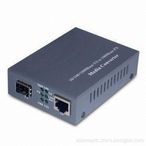 Optical Fiber Media Converter, UTP Ports to Auto 10/100/1000M and Full/Half Duplex